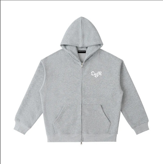 Overcoming zip up hoodie