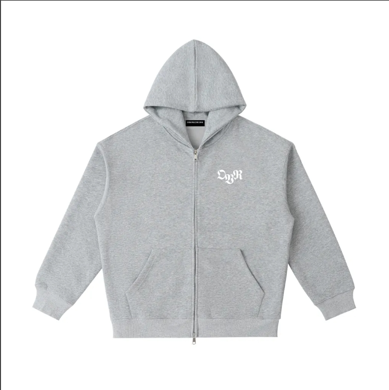 Overcoming zip up hoodie