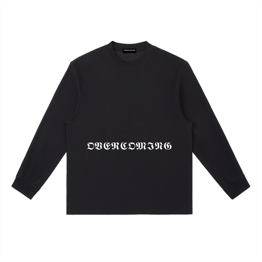 overcoming classic logo mens cotton longsleeve